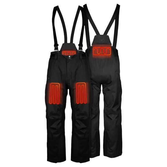 FIELDSHEER Men's Denali Snow Heated Pant, 7.4v, Color: Black, Size:, XL
