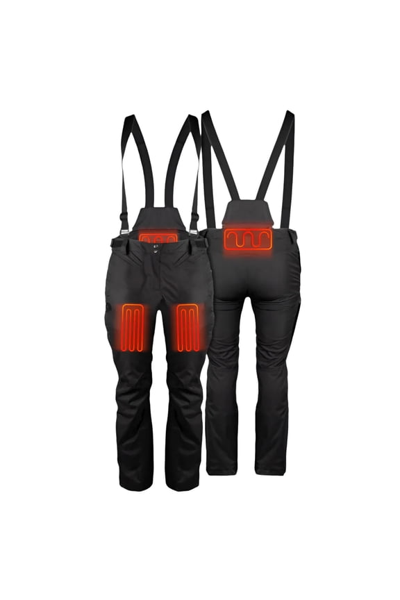 Women's Denali Snow Heated Pant, 7.4V, Color: Black, Size: LG