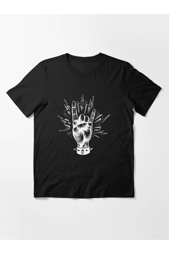 FIEND ROCK GESTURE I Mano Cornuta Music Fan Graphic Heavy Metal Unisex T-Shirt up to Size 5XL