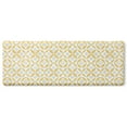 thumbnail image 1 of FIESTA Mali Tiles Geo Trellis Anti-Fatigue Comfort Kitchen Runner Mat, Non-Slip Floor Mat, Padded Standing Desk Mat, Yellow/Grey/White, 20"x55", 1 of 6