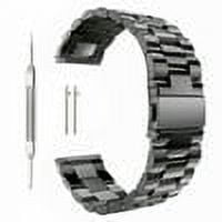 FIEWESEY 20mm Watch Band,Quick Release Premium Solid Stainless Steel Metal Business Replacement Bracelet Strap for Samsung Galaxy Watch 5 40mm/Galaxy Watch 5 44mm/Galaxy Watch 5 Pro 45mm(Black)