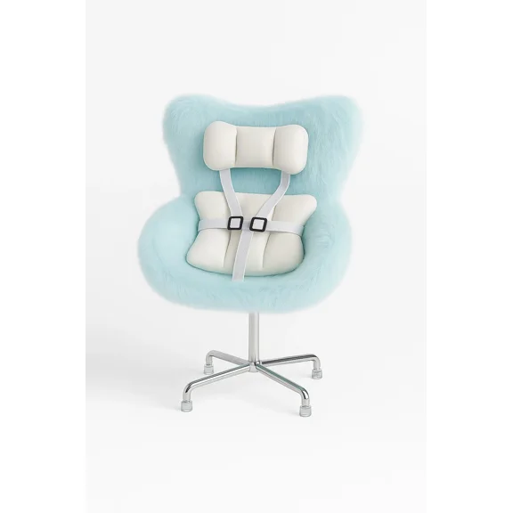 FIEWESEY Accessories for 10-17cm Dolls, Doll Car Seat with Clip onto Car Air Vent, Includes Seat Leg for Desktop Display