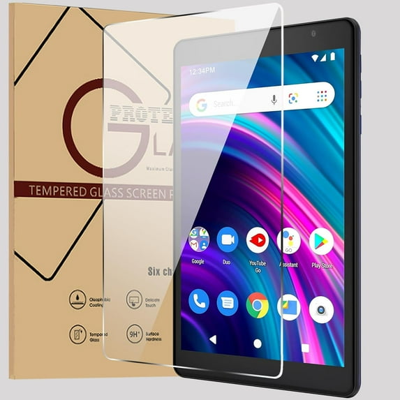 FIEWESEY for BLU M8L/BLU M8L 2022/BLU M8L Plus 8 Inch Tablet Tempered Glass Film Screen Protector High Definition Anti-scratch 9H HD Clear Bubble Free (1 PC)