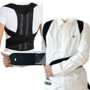 FIEWESEY Back Correction Belt, Adjustable Support Shoulder Bandage Back Posture Corrector, Back Brace for Slouching & Hunching (XL)
