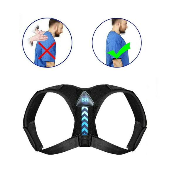 FIEWESEY Back Posture Corrector Shoulder Straight Support Brace Belt Therapy Women Men(XL)