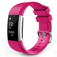 thumbnail image 1 of FIEWESEY Bands Compatible with Fitbit Charge 2, Adjustable Soft Silicone Replacement Sport Strap Wristbands Fit for Fitbit Charge 2 Fitness Tracker(Rose Pink), 1 of 5