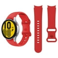 thumbnail image 1 of FIEWESEY Bands Only Compatible with Samsung Galaxy Watch 5/Watch 6/Galaxy Watch 4 Band 40mm 44m/Galaxy Watch 5 Pro Band 45mm/Watch 4 Classic Band, 20mm Soft Silicone Sport Bands for Women&Men(Red), 1 of 6