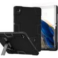 thumbnail image 1 of FIEWESEY Case for Galaxy Tab A9+ 11 Inch 2023 Model (X210/X216/X218), Heavy Duty Shockproof Rugged Protective Case with Screen Protector for Samsung Galaxy Tab A9 Plus Tablet (Black/Black/2 Pcs), 1 of 7