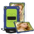 thumbnail image 1 of FIEWESEY Case for Lenovo Tab M10 Plus 3rd Gen 10.6 Inch,Shoulder Strap Hand Strap Rotatable Stand Kids Shockproof Cover for Lenovo Tab M10 Plus 3rd Gen 2022+Screen Protector(Navy/Green,1 Pcs), 1 of 7