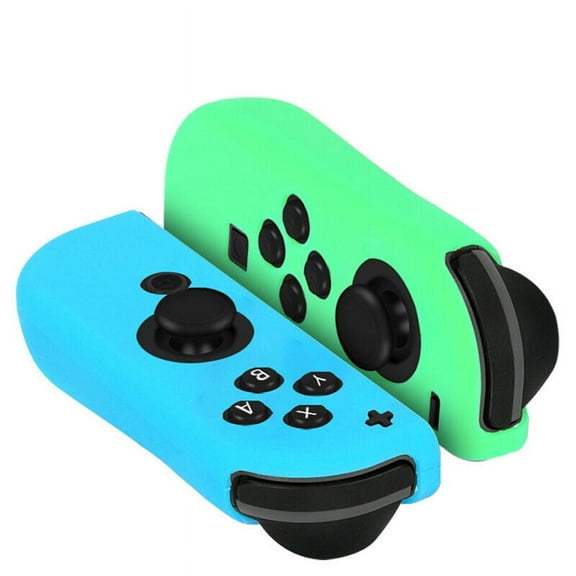 FIEWESEY Case for Nintendo Switch Joy-Con Controllers with Protective Grips,Silicone Soft Case For Nintendo Switch Oled Joy-con Skin Protective Cover (Blue+Green)