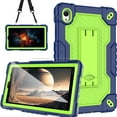 thumbnail image 1 of FIEWESEY Case for Onn 7 inch Tablet Gen 4 2024 Case Heavy Duty Built in Stand Hard Back Shell Protective Case with with Screen Protector for Onn 7 2024 Model:100135924 Tablet (Navy Blue/Green/1 PC), 1 of 7