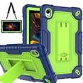 thumbnail image 1 of FIEWESEY Case for Onn 8 inch Gen 4 Tablet Case (2024 Model) 100135923 Slim Heavy Duty Built in Stand Hard Back Shell Protective Case with Shoulder Strap for Onn 8 inch Gen 4 Tablet (Navy Blue/Green), 1 of 7