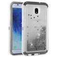 thumbnail image 1 of FIEWESEY Case for Samsung Galaxy J7 2018,3 in1 Layers Hybrid Liquid Glitter Flowing Quicksand case Clear Soft Shockproof TPU Slim Protective Cover for Samsung Galaxy J7 2018(Black), 1 of 7