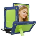 thumbnail image 1 of FIEWESEY Case for Samsung Galaxy Tab A8 10.5 Inch(SM-X200/X205/X207)Tablet,Three Layer Hybrid Kids Protective Case with Kickstand for Samsung Galaxy Tablet A8 10.5"(2022 Released)(Navy/Green), 1 of 6