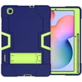 thumbnail image 1 of FIEWESEY Case for Samsung Galaxy Tab S6 Lite, Heavy Duty Shockproof Rugged Full Body Protective Case With Stand for Samsung Galaxy Tab S6 Lite 10.4 Inch 2024/2022/2020 (Navy/Green), 1 of 7