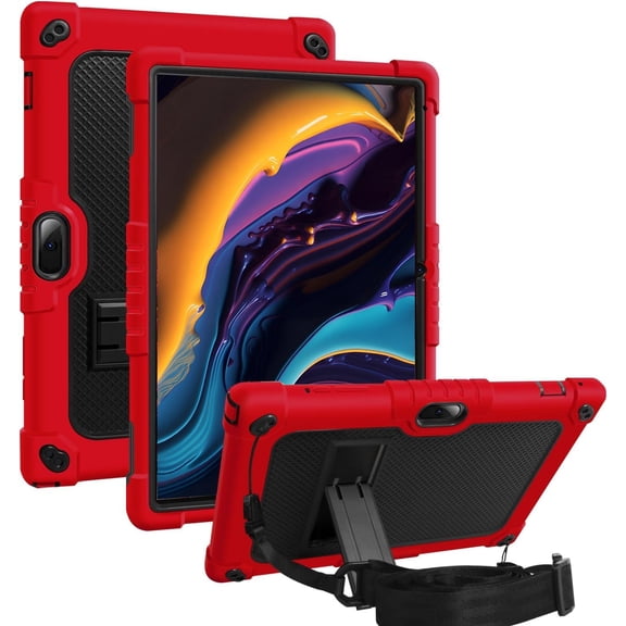 FIEWESEY Case for Sky PAD 10 Max 10.1" Tablet Case,Heavy-Duty Drop-Proof Shockproof Hybrid Kids Protective Case for Sky PAD 10 Max Tablet 10.1 inch Tablet (Red/Black)