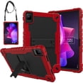 thumbnail image 1 of FIEWESEY Case for TCL NXTPAPER 11 Tablet, Shockproof Case with Stand for TCL NXTPAPER 11 inch 9166G/9466X 2023 Android 13 Tablet, Kids Friendly Rugged Armor Cover with Shoulder Strap (Red+Black), 1 of 7