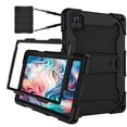 thumbnail image 1 of FIEWESEY Case for Urao X109 Tablet 10.1 Inch Tab Friendly Hybrid Soft Silicone Adjustable Shoulder Strap Built in Kickstand Pen Holder Compatible with Urao X109 10.1" 2026 Model (Black), 1 of 6