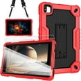 thumbnail image 1 of FIEWESEY Case for Vortex Tab 8 4G/COOPERS CP80/NOVOJOY NVCP80/ATOZEE ATCP80/CUPEISI CP80 8 inch Tablets Hybrid Shockproof Firendly Case Built in Kickstand with screen protector (Red/Black/2 PCS), 1 of 8