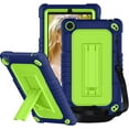 thumbnail image 1 of FIEWESEY Case for Walmart ONN 7 Inch Gen 3 2022 Tablet(Model:100071481),Shockproof Kids Friendly Rugged Case with Shoulder Strap & Stand Cover for Walmart Onn 7 Inch 3nd Gen 2022 Tablet(Navy/Green), 1 of 6