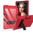 thumbnail image 1 of FIEWESEY Case for Walmart Onn 10.1" Pro, Heavy-Duty Drop-Proof Shock-Resistant Protective Case for Walmart Onn 10.1" Pro(Model: 100003562)+Tempered Glass Screen Protector(Red/Black, 1 Pack), 1 of 6