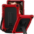 thumbnail image 1 of FIEWESEY Case for Walmart Onn 8 Inch Gen 3 2022(Model:100071483) Tablet,Shockproof Kids Friendly Rugged Cover with Shoulder Strap & Stand Case for Walmart Onn 8 Inch Gen 3 2022 Tablet(Red/Black), 1 of 6