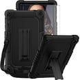 thumbnail image 1 of FIEWESEY Case for Walmart Onn 8 Inch Gen 3 2022 Tablet(Model:100071483),Shockproof Kids Rugged Case with Shoulder Strap&Stand Cover for Walmart Onn 8 Gen 3 2022+Screen Protector(Black/Black,1 Pcs), 1 of 6