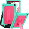 thumbnail image 1 of FIEWESEY Case for Walmart Onn 8 Inch Gen 3 2022 Tablet(Model:100071483),Shockproof Kids Rugged Case with Shoulder Strap&Stand Cover for Walmart Onn 8 Gen 3 2022+Screen Protector(Green/Pink,1 Pcs), 1 of 6