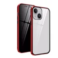 thumbnail image 1 of FIEWESEY Case for iPhone 14 13 Pro Max 15 14 Plus Transparent Cover Full Body Rugged Built-in Screen Protector for iPhone 15, Red, 1 of 9