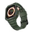 thumbnail image 1 of FIEWESEY Compatible with Apple Watch Ultra 49mm Watch Band with Bumper Case,TPU Sports Watch Ultra 49mm/Ultra 2,Watch Strap Replacement with Rugged Shockproof Protective Case for Men Women(Green), 1 of 6