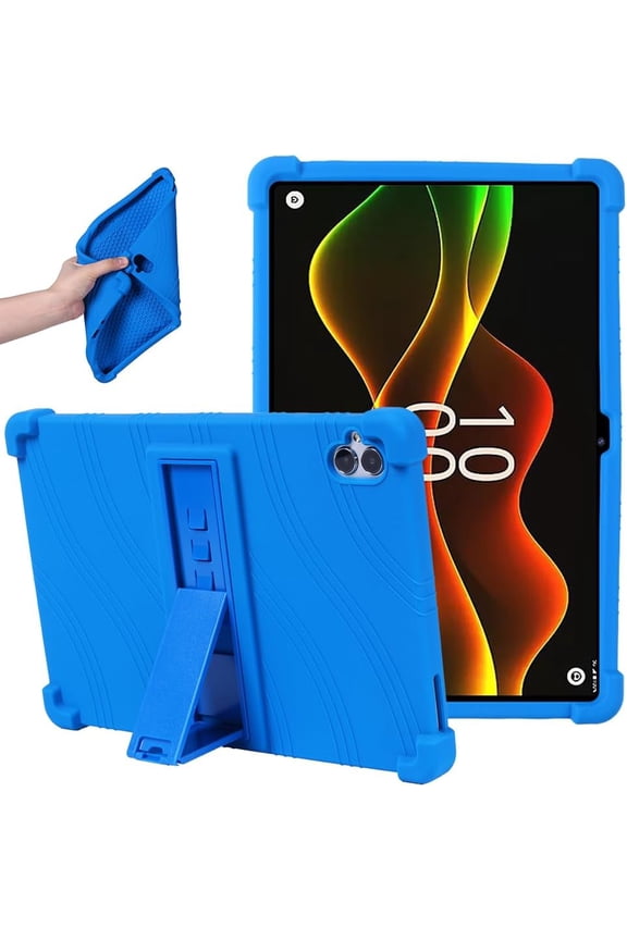 Compatible with Boost Celero 5G Tab Tough Tablet 10.9 inch Case Silicone Hybrid Cover with Kickstand Kids Friendly Slim Shell Back Protection for Boost Celero 5G Tablet 10.9" 2025 (Blue)