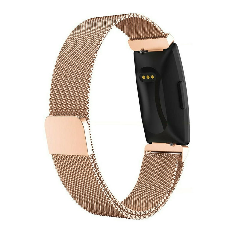 Metal Bands Fitbit Inspire Hr Rose Gold Band Stainless Steel Mesh Band  Fitbit Band Inspire Fitbit Bands Fitbit