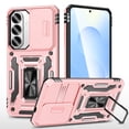 thumbnail image 1 of FIEWESEY Compatible with Samsung Galaxy S26 Plus Case Built in Slide Camera Lens Cover Finger Ring Holder Kickstand,Heavy Duty Shockproof Full Body Cover For Samsung Galaxy S26 Plus 2026,Rose Gold, 1 of 7