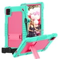 thumbnail image 1 of FIEWESEY Compatible With T-Mobile Revvl Tab 5G 2023 10.36 inch Hybrid Shockproof Protective Kids Firendly Case Hard Shell Built in Kickstand Shoulder Strap for Revvl Tab 5G 2023 - Green+Pink, 1 of 9