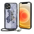 thumbnail image 1 of FIEWESEY Compatible iPhone 12 Phone Case, Cool Bear Shockproof Fashion Full Protection Soft TPU and Hard PC Back Scratch Slim Case for iPhone 12 6.1 inch (Blue with Strap), 1 of 7