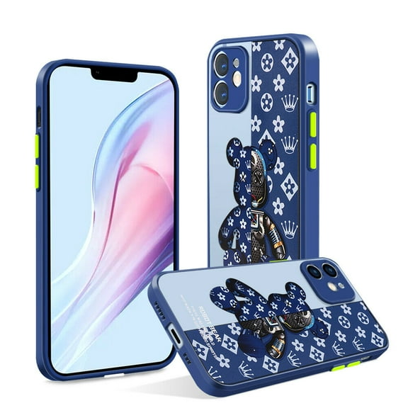 FIEWESEY Shockproof Slim Case for Apple iPhone 12, Light Blue