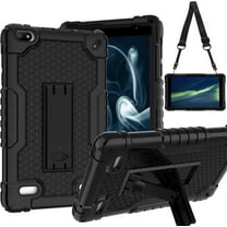 FIEWESEY Cover Case for Sunshine T1 Elite/Foxx T8/Qlink Scepter 8/Sky Pad 8/NUU Tab 8/Sky Devices Elite OctaX/Sky Devices Elite T8 Plus/Xmobile X8/Sky Devices (Black/Black)