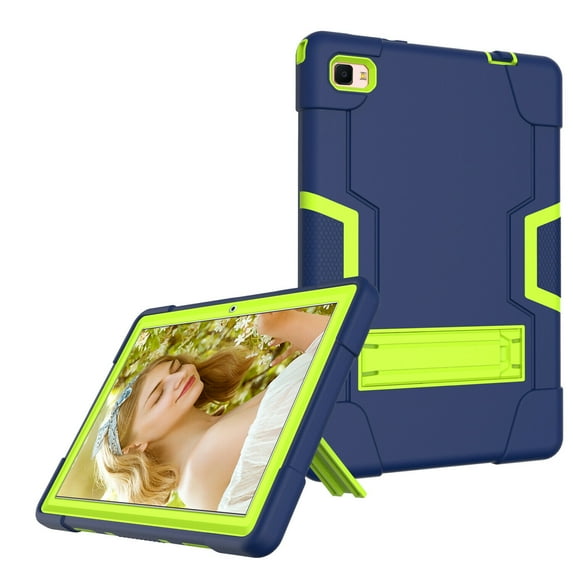 FIEWESEY for Dragon Touch Notepad 102 10 Inch Tablet Case,Heavy-Duty Drop-Proof and Shock-Resistant Rugged case(with Stand), for Blackview Tab 8/8E/Teclast P20hd/M40 10 Inch/AAUB P30(Navy/Green)