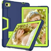 FIEWESEY for Dragon Touch Notepad 102 Tablet Case,Heavy Duty Shockproof Hybrid Case for Blackview Tab 7 Pro/OSCAL Pad 10/TECLAST P30S/M40 Plus/M40S/M40 PRO/P20S/P20HD/P40HD Tablet(Navy/Green)