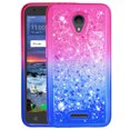 thumbnail image 1 of FIEWESEY For Alcatel Verso Case Phone Case, Bling Liquid Luxury Glitter Soft Case for Girls Women for Alcatel idealXCITE / CameoX / Raven LT / U50 / 5044S / 5041C / Raven LTE A574BL - Pink+Blue, 1 of 7