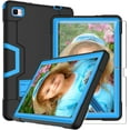 thumbnail image 1 of FIEWESEY Heavy Duty Shockproof Hybrid Case for Dragon Touch Notepad 102/Blackview Tab 7/7 Pro/OSCAL Pad 10/TECLAST P30S/M40 Plus/M40S/M40 PRO/P20S/P20HD/P40HD+Screen Protector(Black/Blue,1 Pack), 1 of 6