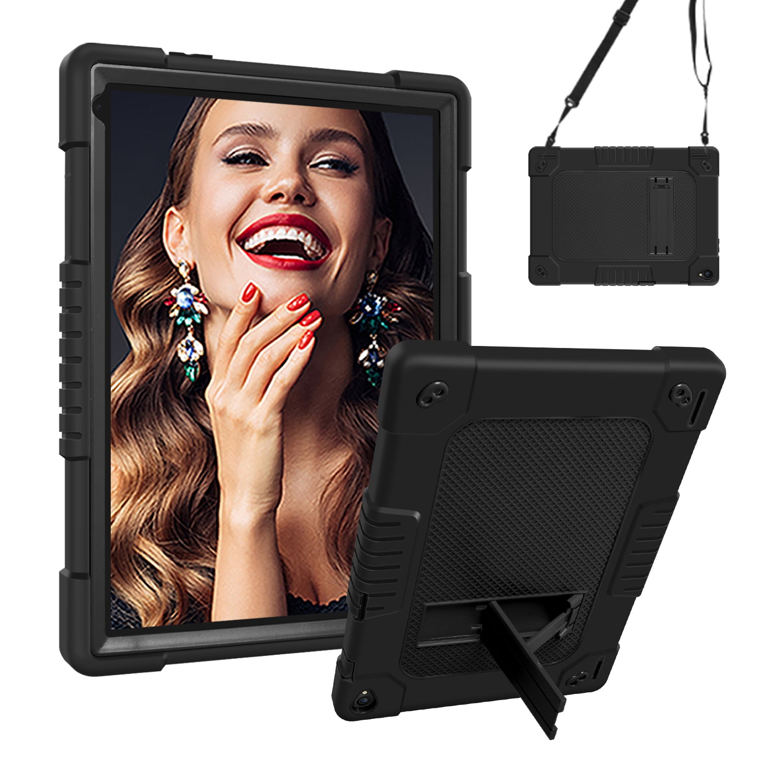 FIEWESEY Kids Case for Coopers Tablet CP10 Tablet,Heavy Duty Shoulder