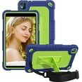thumbnail image 1 of FIEWESEY Kids Case for Nokia T10 8 Inch Tablet,Shockproof Kids Friendly Rugged Cover with Shoulder Strap & Kickstand Hybird Case for Nokia T10 8 Inch Tablet 2022 Released Tablet (Navy/Green), 1 of 6