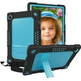 thumbnail image 1 of FIEWESEY Kids Cover Case for Samsung Galaxy Tab A8 10.5 Inch (SM-X200/SM-X205/SM-X207),Dual Layer Hybrid Protective Case with Kickstand for Samsung Galaxy Tablet A8 10.5"(2022 Released)(Black/Blue), 1 of 6