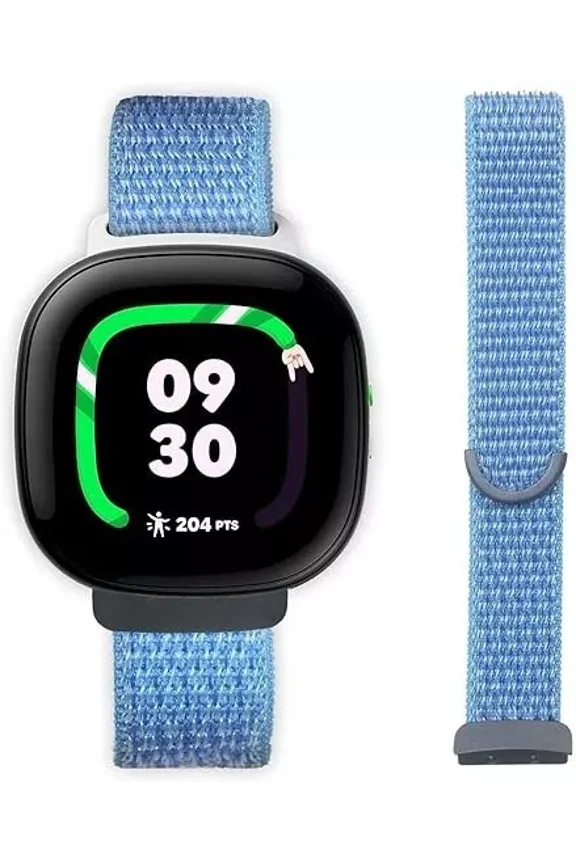 Kids Nylon Bands Compatible with Google Fitbit Ace LTE, Breathable Hook&Loop Strap Replacement for Boys Girls