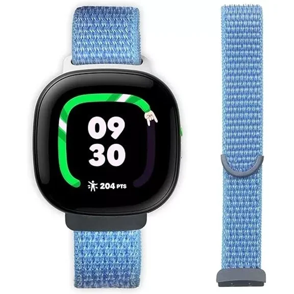 FIEWESEY Kids Nylon Bands Compatible with Google Fitbit Ace LTE, Breathable Hook&Loop Strap Replacement for Boys Girls