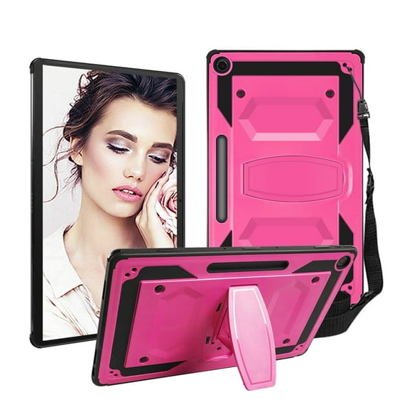 FIEWESEY for Lenovo IdeaPad Duet 5 Chromebook Tablet Case,Shockproof Hybrid Rugged Protective Case (Built-in Stand) for Lenovo IdeaPad Duet 5 Chromebook 13.3 Inch 2-in-1 Tablet (Pink)