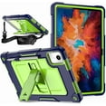 thumbnail image 1 of FIEWESEY for for Lenovo Tab M11 Case 11-inch 2024 Case, Lenovo Xiaoxin Pad 2024 11inch TB-331FC Shockproof Case with Shoulder Strap for Lenovo M11 Tablet (TB330FU / TB330XU) Tablet, Navy Blue/Green, 1 of 7