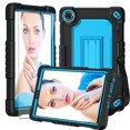 thumbnail image 1 of FIEWESEY for Lenovo Tab M8 8 Inch 4th Gen 2023 Tablet Case,Shoulder Strap Soft Silicone&Hard Back Shockproof Kids Friendly Case for Lenovo Tab M8 4rd Gen 2023+Screen Protector(Black/Blue,1 Pcs), 1 of 6