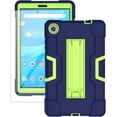 thumbnail image 1 of FIEWESEY for Lenovo Tab M8 Gen 3 2022 Case,Heavy Duty Shockproof Kids Hybrid Rugged Case(with Stand) for Lenovo Tab M8/M8 Smart /Tab M8 HD LTE 8 Inch Tablet+Screen Protector(Navy/Green,1 Pack), 1 of 6